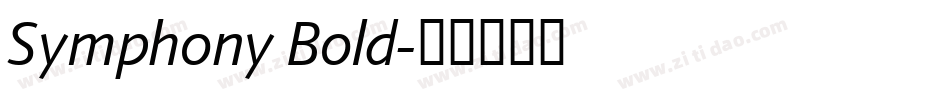 Symphony Bold字体转换